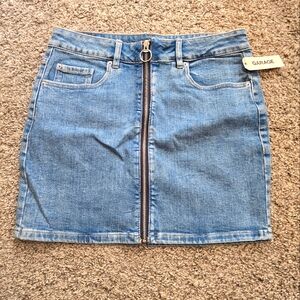 NWT Garage Jupe Zip Front Skirt Medium
